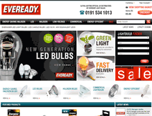 Tablet Screenshot of evereadylightbulbs.co.uk